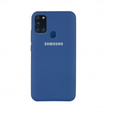 Силіконова накладка Silicone Case для Samsung A21s 2020 A217 Blue