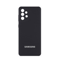 Силиконовая накладка Silicone Case для Samsung A52/A525 2021 Black