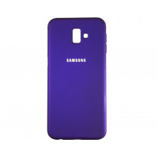 Силиконовая накладка Silicone Case для Samsung J6 Plus 2018 J600 Violet
