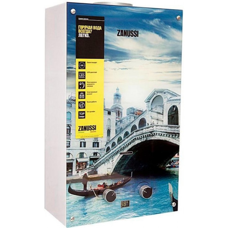 Водонагреватель газовый Zanussi GWH 10 Fonte Glass Rialto