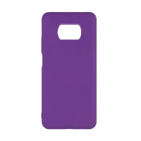 Силиконовая накладка Silicone Case для Xiaomi Poco X3 Purple
