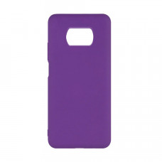 Силіконова накладка Silicone Case для Xiaomi Poco X3 Purple