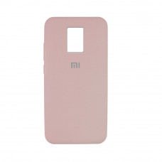 Силиконовая накладка Silicone Case для Xiaomi Redmi Note 9 Pro/ Note 9S Peach