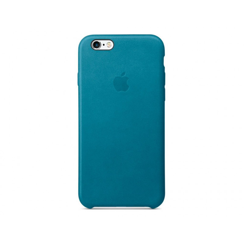 Кожаная накладка iPhone 6 Original Cyan
