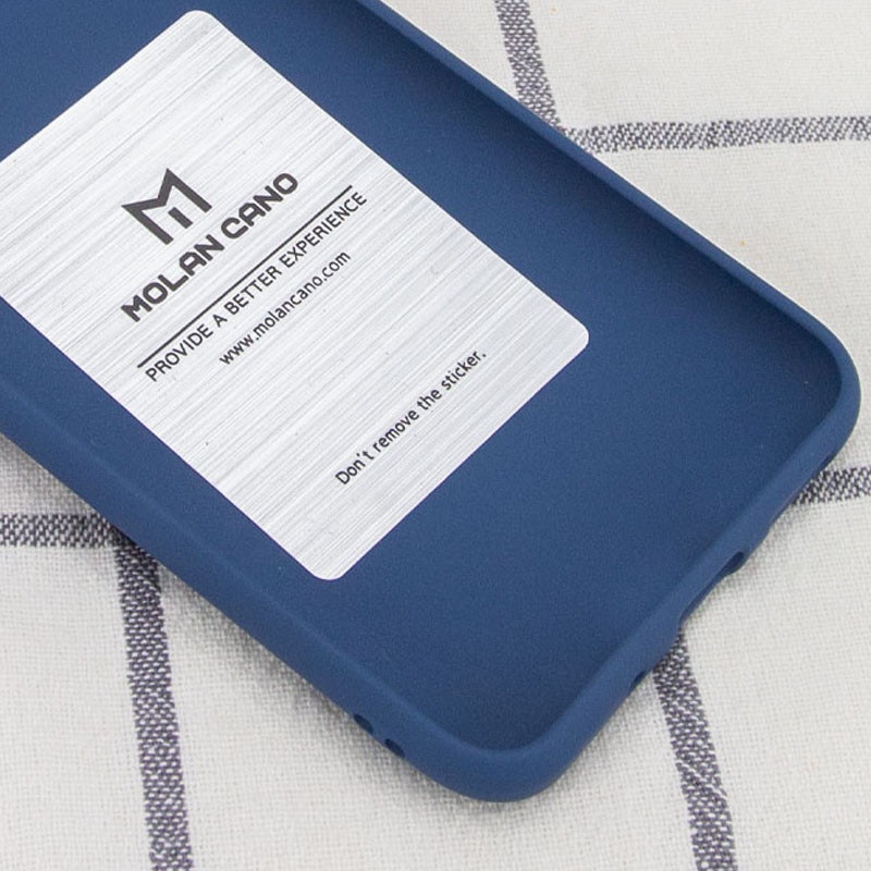 Силіконова накладка Molan Cano для Xiaomi Redmi Note 10/Note 10S Metallic Blue