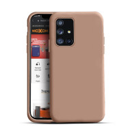 Силиконовая накладка Soft Silicone Case для Samsung M52/M525 2021 Powder