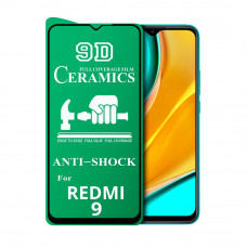 Захисне скло 9D Ceramic для Xiaomi Redmi 9 Black