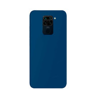 Силиконовая накладка Silicone Case для Xiaomi Redmi Note 9 Dark Blue