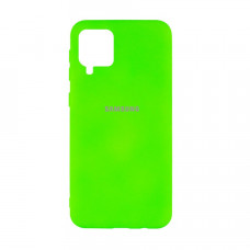 Силиконовая накладка Silicone Case для Samsung A12/A125 2021 Lime