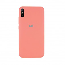 Силиконовая накладка Silicone Case для Xiaomi Redmi 9A Peach