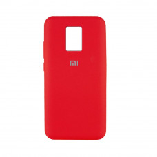 Силиконовая накладка Silicone Case для Xiaomi Redmi Note 9 Pro/ Note 9S Red