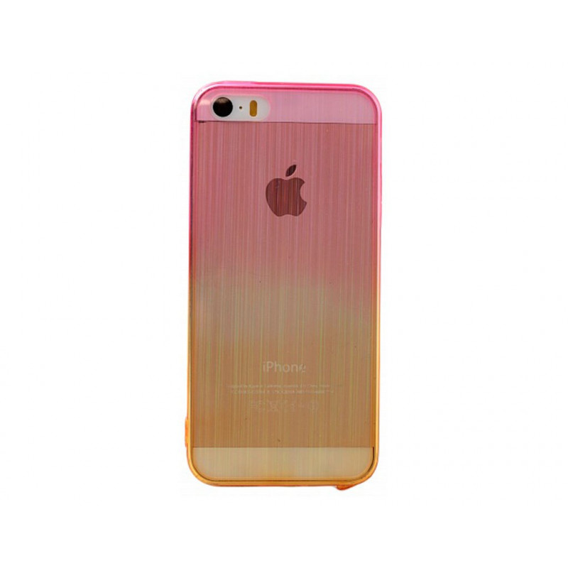 Силиконовая накладка iPhone 5/5S Gradient Rose/Gold