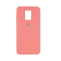 Силиконовая накладка Silicone Case для Xiaomi Redmi Note 9 Pro/ Note 9S Coral