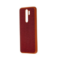 Накладка карбонова Kevlar для Xiaomi Redmi Note 8 Pro Red