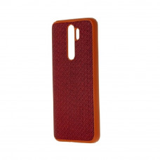 Накладка карбонова Kevlar для Xiaomi Redmi Note 8 Pro Red