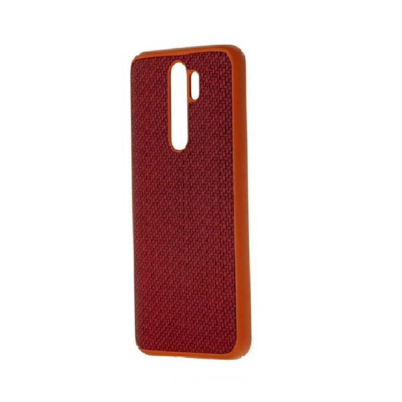 Накладка карбонова Kevlar для Xiaomi Redmi Note 8 Pro Red