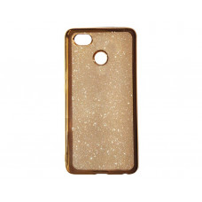 Силиконовая накладка Huawei P8 Lite 2017 Remax Glitter Air Series Gold