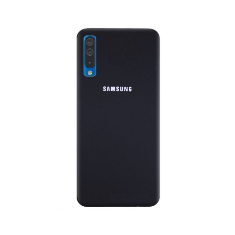 Силіконова накладка Silicone Case для Samsung A50/A50s/A30s 2019 Black