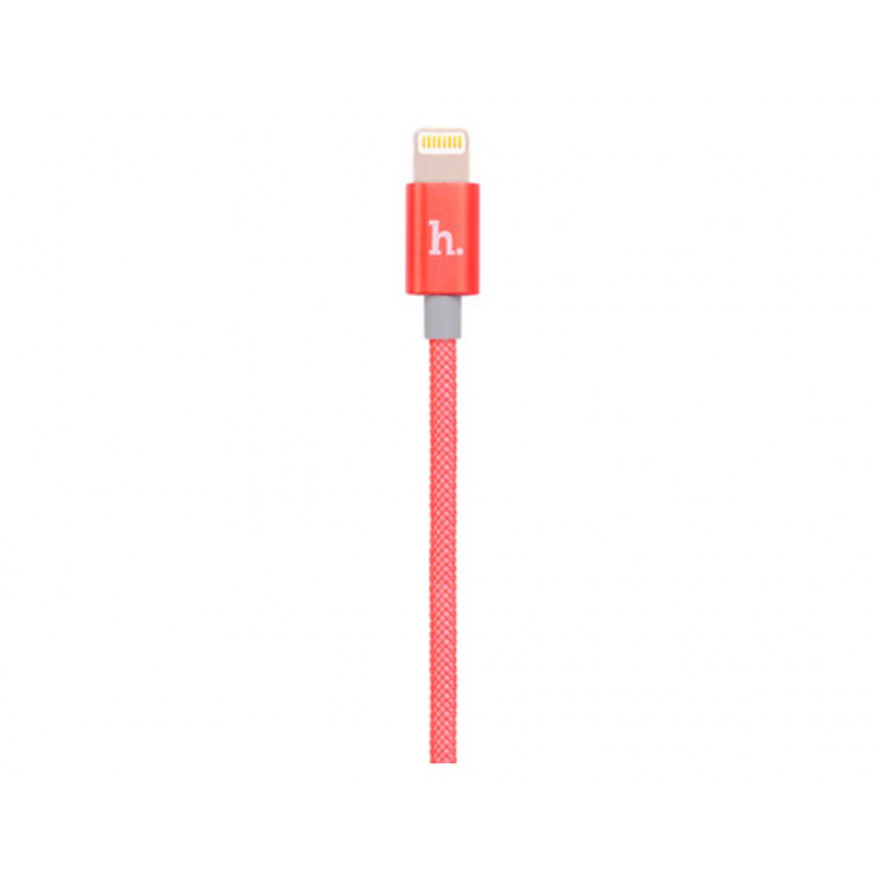 USB-кабель HOCO UPL09 Metal Carbon Lightning Red