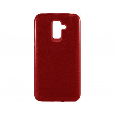 Силиконовая накладка Shine для Samsung J8 2018 J810 Red