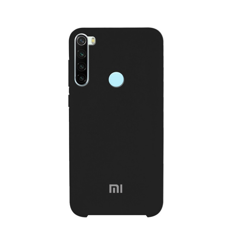 Силіконова накладка Silicone Case для Xiaomi Redmi Note 8 Black