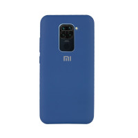 Силіконова накладка Silicone Case для Xiaomi Redmi Note 9 Blue