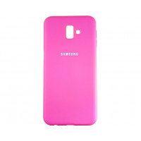 Силіконова накладка Silicone Case для Samsung J6 Plus 2018 J600 Pink
