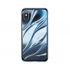 Чехол Baseus Water Modelling для iPhone X/XSTransparent Blue (WIAPIPHX-SH03)