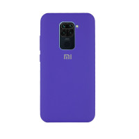 Силиконовая накладка Silicone Case для Xiaomi Redmi Note 9 Violet