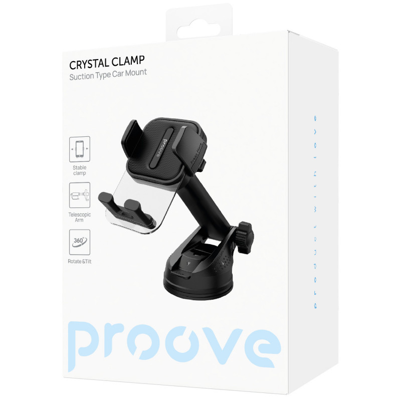 Автомобильный держатель Proove Crystal Clamp Suction Type Car Mount (CHCS00000001)