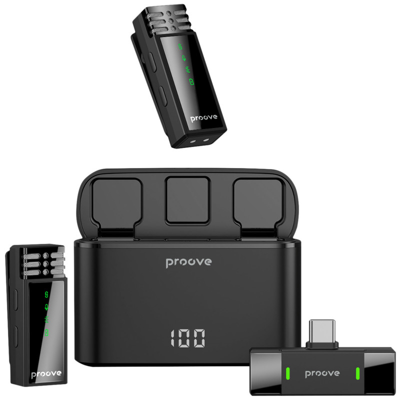 Петличный микрофон беспроводной Proove Record Type-C (PMRC00010202)