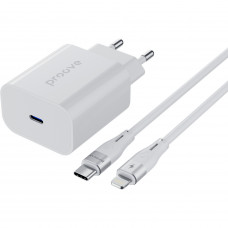 Сетевое зарядное устройство Proove Rapid 20W USB-C + кабель USB-C to Lightning (WCRP20012102)