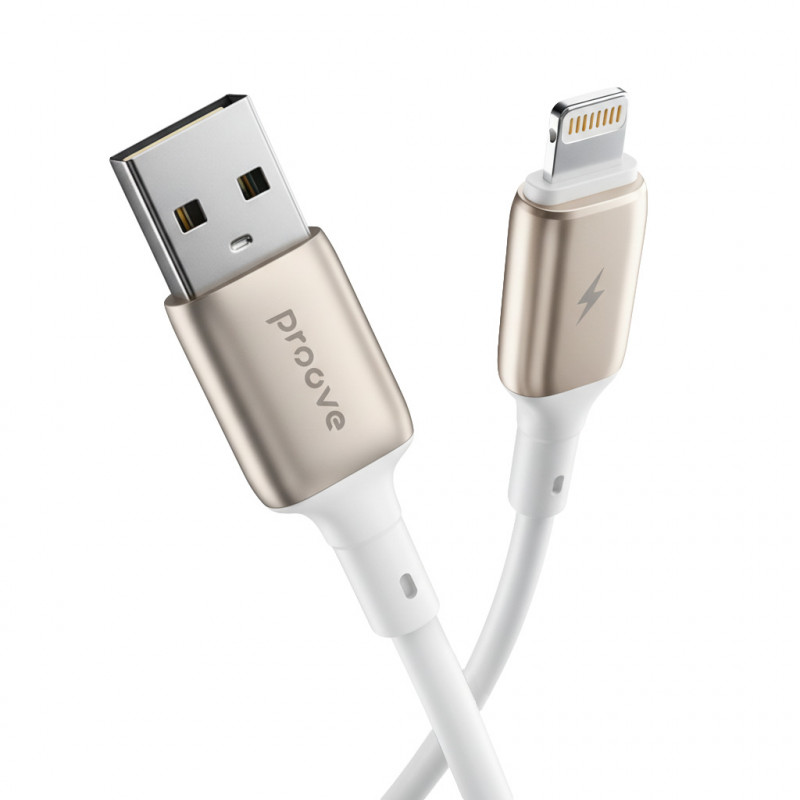 Кабель Proove Flex Metal USB to Lightning 2.4A (1m) White (CCFM20001102)