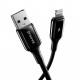 Кабель Proove Flex Metal USB to Lightning 2.4A (1m) Black (CCFM20001101)