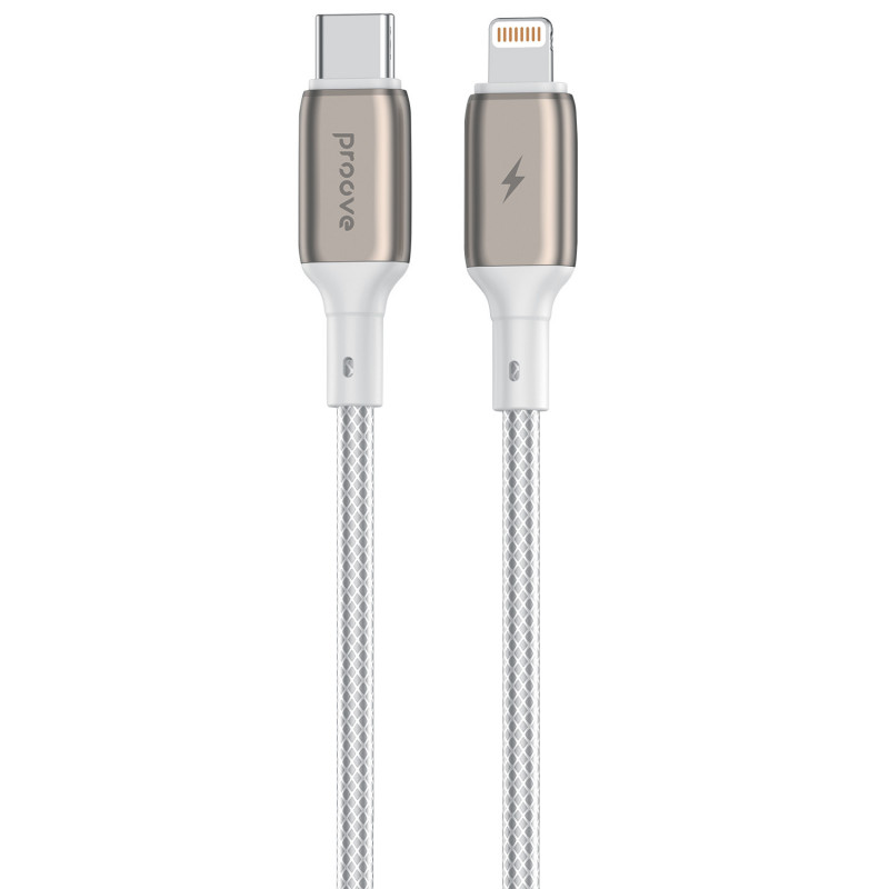 Кабель Proove Dense Metal Type-C to Lightning 27W (2m) White (CCDM27002122)