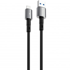 Кабель Proove Silicraft USB to Lightning 2.4A (1m) Black (CCSC12001101)