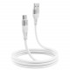 Кабель Proove Soft Silicone USB to Type-C 3A (1m) White (CCSO20001202)