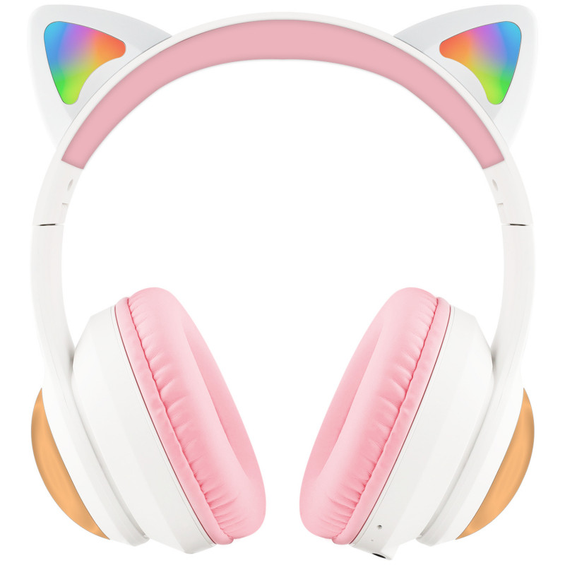 Бездротові навушники Proove Kids LumiCat (APP) White/Pink (HPLC0001AP25)