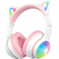 Беспроводные наушники Proove Kids LumiCat (APP) White/Pink (HPLC0001AP25)