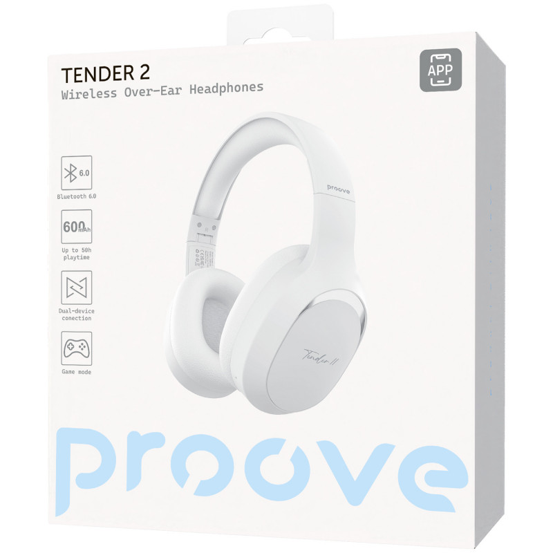 Беспроводные наушники Proove Tender 2 (APP) White (HPTR2001AP02)
