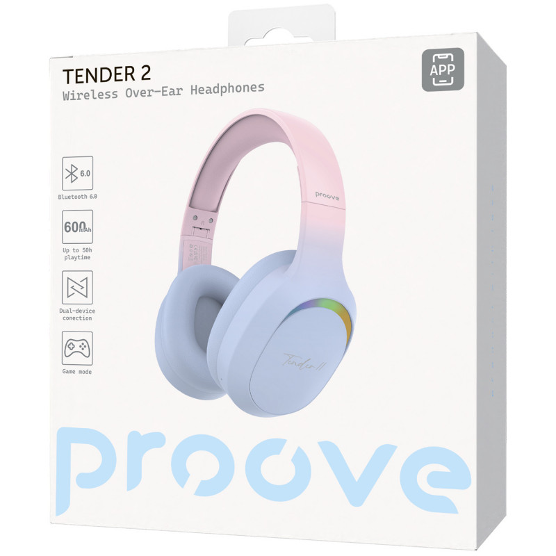 Беспроводные наушники Proove Tender 2 (APP) Blue/Pink (HPTR2001AP08)