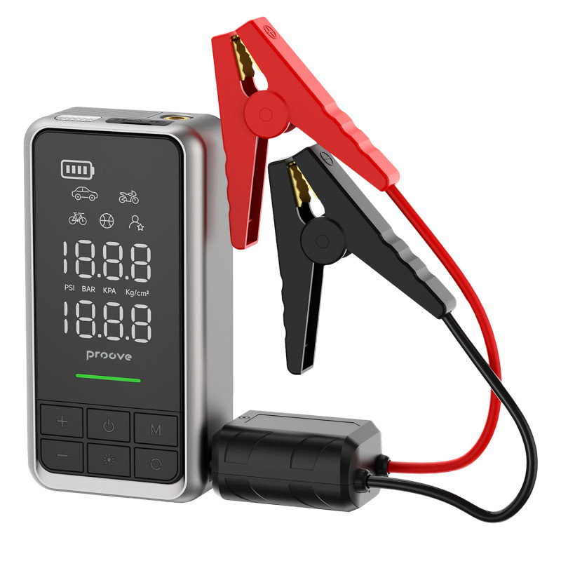Пусковое устройство 2 в 1 + насос Proove Air Jump 10400mAh 1000A Gray (JSAP10400203)