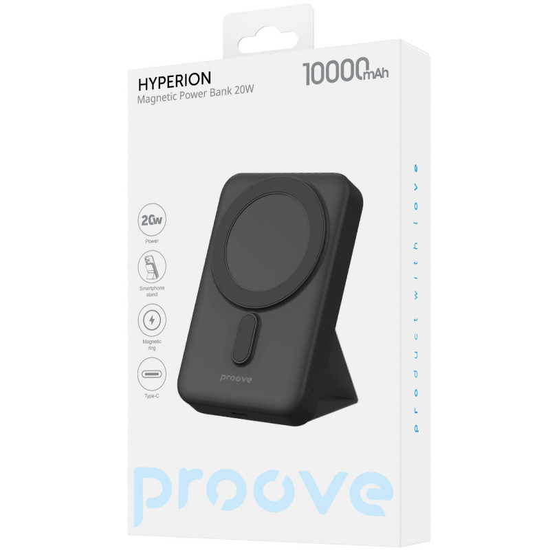 Внешний аккумулятор Proove Hyperion 20W 10000mAh 2025 Black (PBHN15020001)