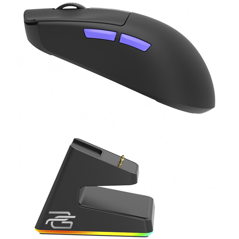 Бездротова ігрова миша Proove Gaming Jester 8K with Charging Dock Black/Purple (WMJSCD022016)