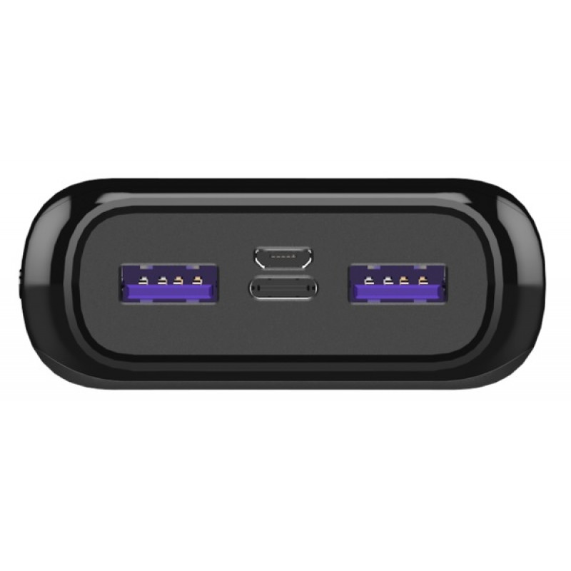 Внешний аккумулятор Power Bank Energizer UE20011PQ-20000 mAh Li-pol+TYPE-C Black