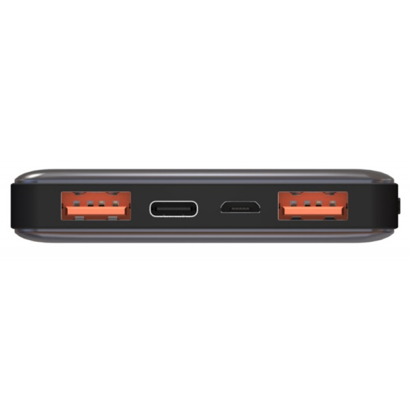 Внешний аккумулятор Power Bank Energizer UE10015PQ-10000 mAh Li-pol+TYPE-C PD Grey