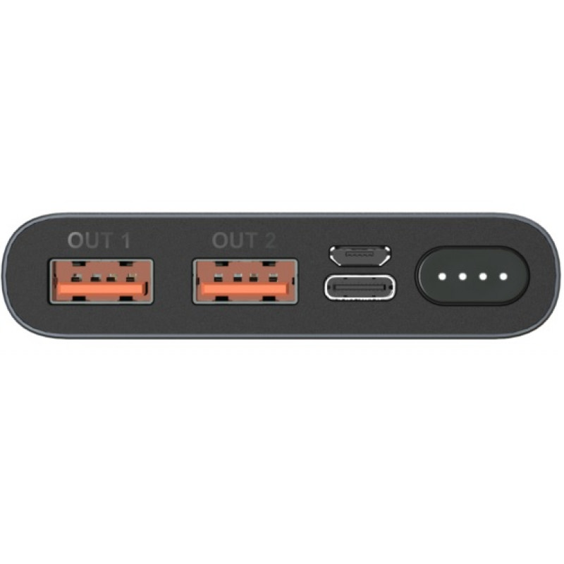 Внешний аккумулятор Power Bank Energizer UE10047PQ-10000 mAh Li-pol+TYPE-C PD Grey