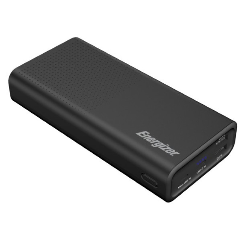 Внешний аккумулятор Power Bank Energizer UE20012-20000mAh Li-pol+TYPE-C Black