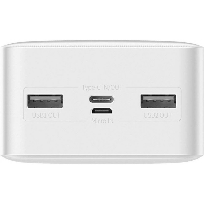 Зовнішній акумулятор Power Bank Baseus Bipow 30000mAh 15W Display White (PPDML-K02)