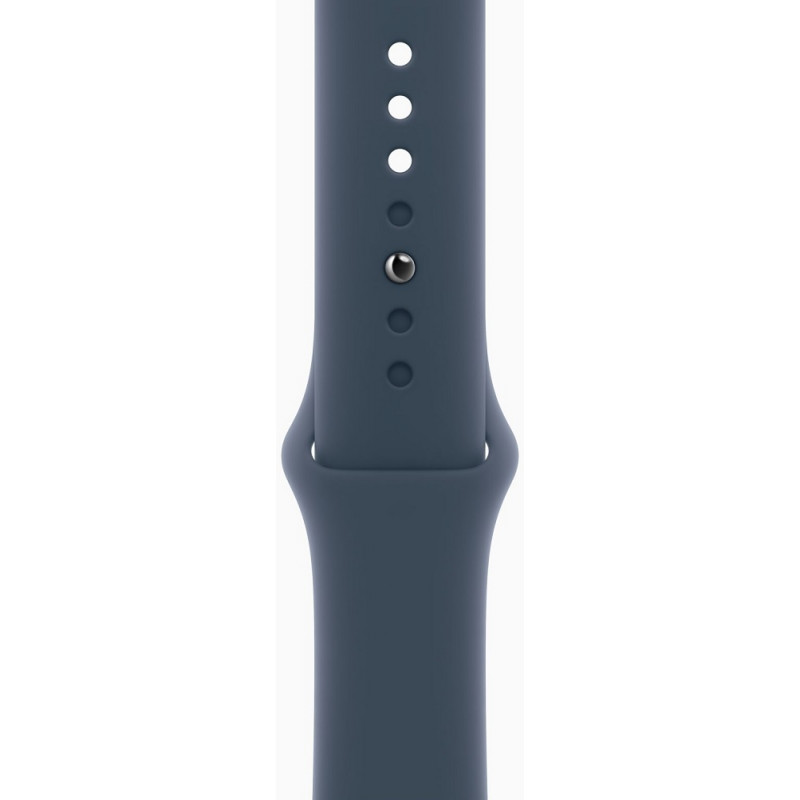 Apple Watch Series 9 GPS 45mm Silver Aluminium with Storm Blue Sport Band S/M (MR9D3)